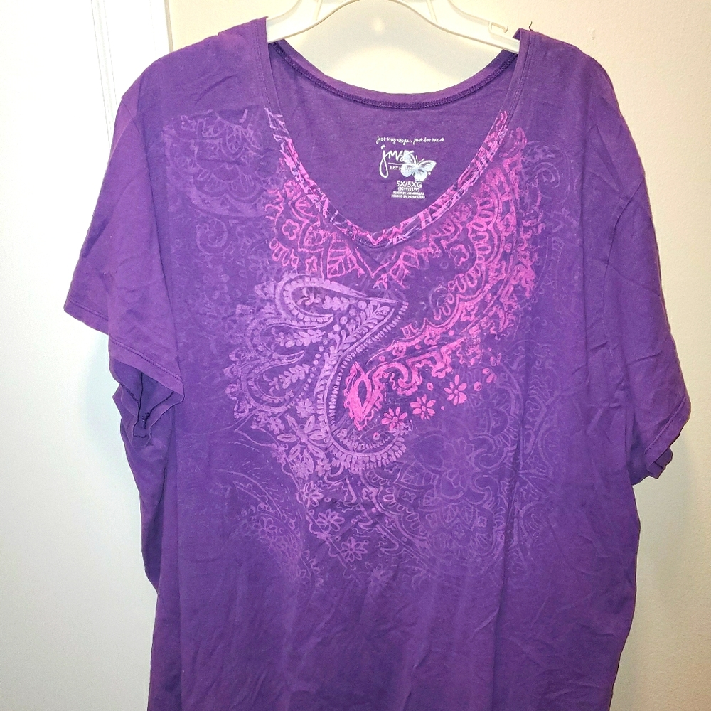JMS Purple Butterfly Tee